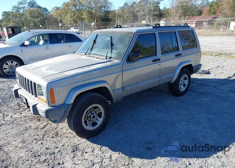 2001 Jeep Cherokee Sport из США, поврежденный, VIN 1J4FF48S21L599256